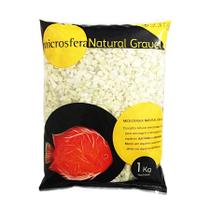 Substrato Soma Microsfera Natural Gravel Blood Jade Yellow para Aquários 1kg - 4-6mm