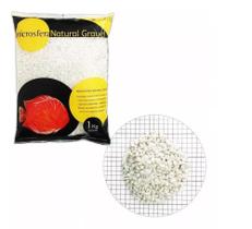 Substrato Soma Natural Gravel Pebble White 1kg 2-3mm Branco