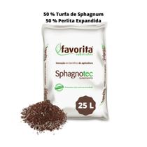 Substrato Sphagnotec Turfa e Perlita 50/50 Grow Cultivo - 25 Litros - Favorita