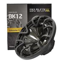 Subwoofer 12 Polegadas Bravox 350w Rms Bk12 Linha Black 2+2 Ohms