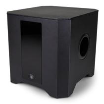 Subwoofer 8 Polegadas Ativo 100W RMS Bass Reflex, Classe AB, Bivolt Automático, Preto Frahm - 31308