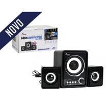 Subwoofer bluetooth caixa de som home theater portatil com usb sd 5w knup