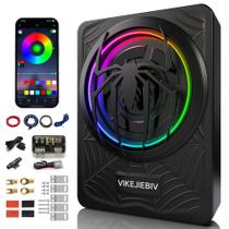 Subwoofer de carro VIKEJIEBIV 1200 W RGB com pacote de amplificador 13,58 x 26,01 x 7,01 cm