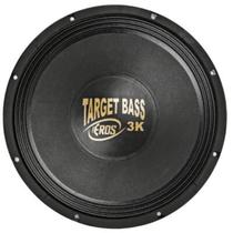 Subwoofer Eros 15 Pol. Target Bass 3K Cromado 1500w Rms 4 Ohms Alto Falante Grave 3.0k