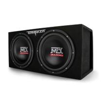 Subwoofer MTX Caixa de Som Dupla de 12" com Gabinete Ventilado 2000 W Preto Subwoofer MTX Caixa de Som Dupla de 12" com Gabinete Ventilado 2000 W Preto
