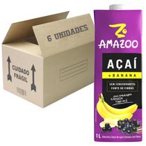 Suco Amoo Açai Banana 1L (4 Unidades)