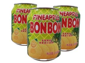 Suco de Abacaxi Bonbon com Pedaços Importado 238 ml - 3 unid