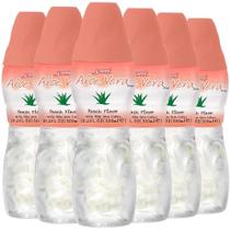Suco de Aloe Vera Sappe com sabor de pêssego com polpa maior, 6 pacotes