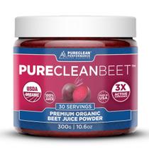Suco de beterraba em pó PureClean Beet Premium 100% orgânico 30 porções Suco de beterraba em pó PureClean Beet Premium 100% orgânico 30 porções