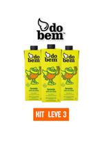 Suco de laranja 100% do bem 1l - kit 3 unidades