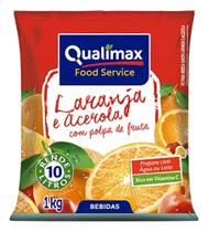 Suco De Laranja E Acerola Em Pó Rende 10 Litros Qualimax 1Kg