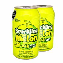 Suco De Melão Coreano Melon Soda 350ml (Kit com 2)
