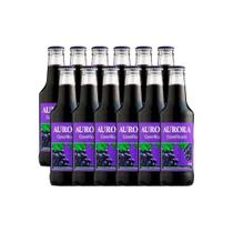 Suco de Uva Integral Gaseificado 275ml Kit c/12 Garrafinhas de Vidro