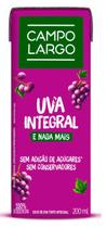Suco de Uva natural integral Campo Largo Sem Glúten e Sem Conservantes - 200 ml