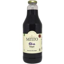 Suco de Uva Tinto Integral 1 Litro Natural Extra Virgem Garrafa de Vidro Mitto Brasil
