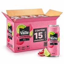Suco DEL VALLE Limonada Pink Lata 290ml (15 unidades)
