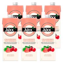 Suco Juxx Funcionais de Cranberry com Morango Zero 1l 6un Suco Juxx Funcionais de Cranberry com Morango Zero 1l 6un