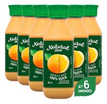 Suco Natural One Laranja E Maçã Ambiente 180Ml (6 Unidades)