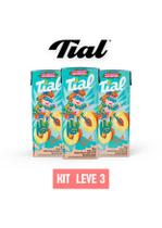 Suco néctar tial kids pessego 200ml - kit 3 unidades