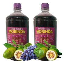 Suco Noni Orgânico Natural Alto Padrão Fruta Noni Kit 2 Litros
