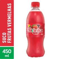 Suco Skinka Frutas Vermelhas PET 450ml C 12 Descartável Pacote Suco Skinka Frutas Vermelhas PET 450ml C 12 Descartável Pacote