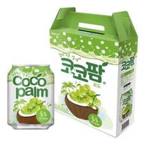 Suco uva com pedaços coco bonbon haitai caixa 12 latas 238ml