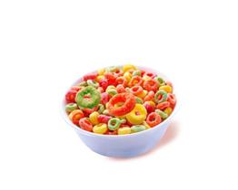 Sucrilhos flocos de milho colorido cereais cereal matinal Fruit Rings 250g