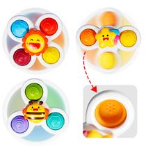 Suction Cup Spinner Toys ALASOU para crianças de 1 a 2 anos com 3 unidades Suction Cup Spinner Toys ALASOU para crianças de 1 a 2 anos com 3 unidades