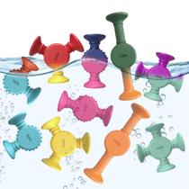 Suction Cup Toys BunMo Color-Changing Silly Suckers, pacote com 10