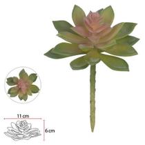 SUCULENTA X33 (VERDE ROSA) 13cm DECORATIVA