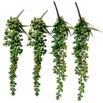 Suculentas artificiais suspensas Supla Faux Burro's Tail 4 unidades