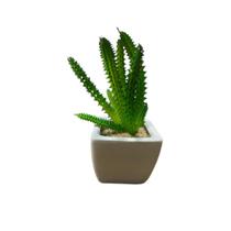 Suculentas Artificiais - Vaso Cerâmica Branco Suculentas Artificiais - Vaso Cerâmica Branco