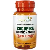 Sucupira Magnésio + Tiamina (Magnésio + B1 Premium) 60 Cápsulas 500mg - NathurePro