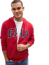 Sudadera con Capucha con Cierre Completo y Logo Heritage de GAP en Rojo Talla L Sudadera con Capucha con Cierre Completo y Logo Heritage de GAP en Rojo Talla L