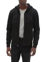 Sudadera con Capucha con Cierre y Logo GAP en Negro Verdadero Talla M Sudadera con Capucha con Cierre y Logo GAP en Negro Verdadero Talla M
