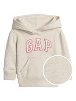 Sudadera con capucha GAP para bebés niñas con logo, gris jaspeado, talla 4T Sudadera con capucha GAP para bebés niñas con logo, gris jaspeado, talla 4T