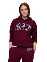 Sudadera con Capucha Logo GAP para Mujer Vino Rubí Talla XXL Sudadera con Capucha Logo GAP para Mujer Vino Rubí Talla XXL