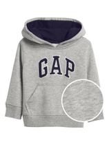 Sudadera con Capucha Pullover Logo GAP Gris Claro Jaspeado 6-12 Meses Sudadera con Capucha Pullover Logo GAP Gris Claro Jaspeado 6-12 Meses