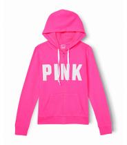 Sudadera con cremallera completa y logo PINK de Victoria's Secret para mujer XS Sudadera con cremallera completa y logo PINK de Victoria's Secret para mujer XS