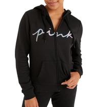 Sudadera con cremallera completa y logo PINK de Victoria's Secret para mujer