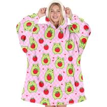 Sudadera Manta para Usar - Rana Fresa para Mamá Sudadera Manta para Usar - Rana Fresa para Mamá