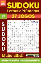 Sudoku Letras e Números Ed.03 - MUITO DIFÍCIL - SÓ SUPER DESAFIO - 27 jogos - EdiCase Publicações