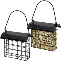 Suet Bird Feeder FORUP Hanging Single Seet Cake, pacote com 2