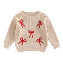 Suéter Adobabirl Baby Girl Chunky Knit bordado de 6 a 12 meses