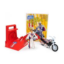 Suéter alto prateado Stunt Cycle Z Wind Ups Evel Knievel Deluxe Suéter alto prateado Stunt Cycle Z Wind Ups Evel Knievel Deluxe