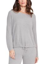 Suéter Barefoot Dreams CozyChic Ultra Lite Cinza Pomba M