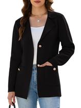 Suéter Blazer KateModa feminino Business Casual Preto Suéter Blazer KateModa feminino Business Casual Preto