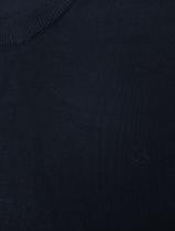 Suéter Calvin Klein Tricot Crewneck CK Logo Azul Marinho