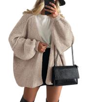 Suéter Cardigan Oversized PRETTYGARDEN com Mangas Balão XL Suéter Cardigan Oversized PRETTYGARDEN com Mangas Balão XL
