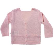 Sueter casaco premium bebê trico - rosa